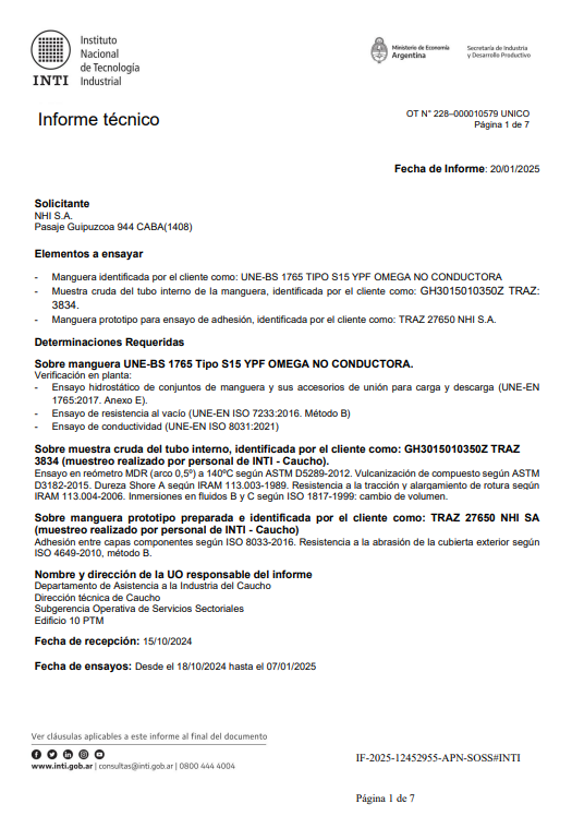 Mangueras compuestas Compotec