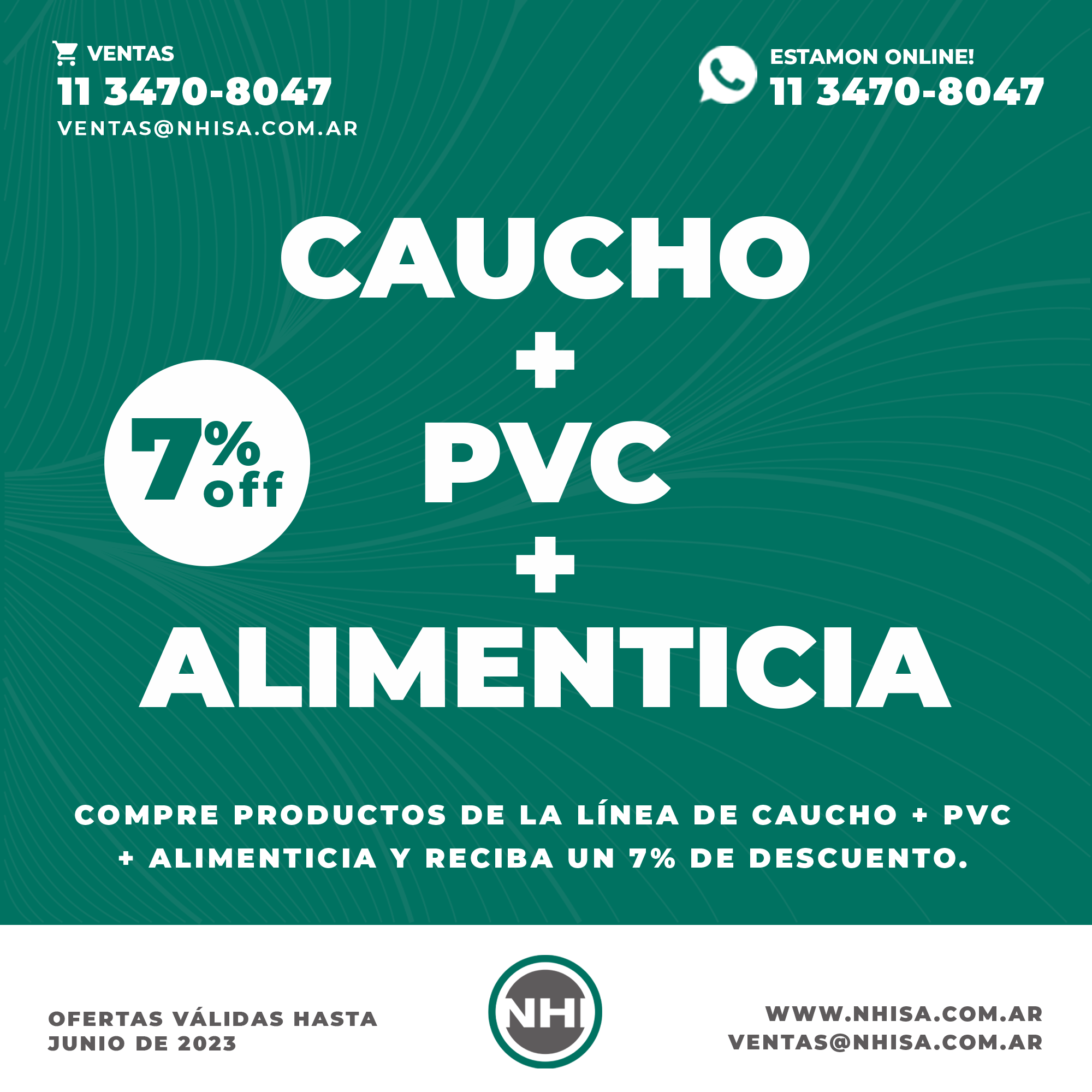 Caucho + PVC + Alimento